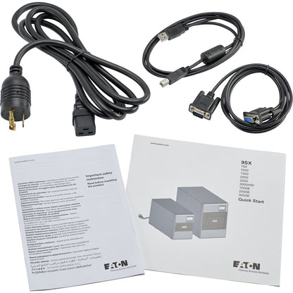 Eaton 9SX 3000VA Tower UPS with 2700W Power Capacity and Double Conversion Protection
