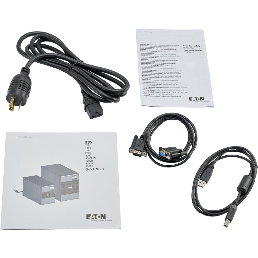 Eaton 9SX 3000VA Tower UPS with 2700W Power Capacity and Double Conversion Protection