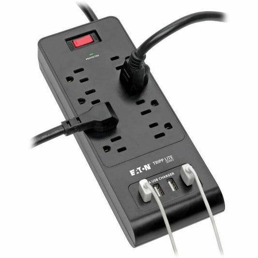 Eaton Tripp Lite Series 8-Outlet Surge Protector with USB Ports (TLP864USBB)