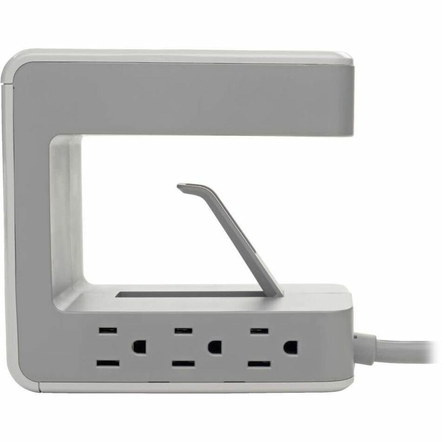 Eaton Tripp Lite Series 6-Outlet Surge Protector with USB-C and USB-A Charging Ports, 8 ft Power Cord, Desktop Clamp for Home and Office