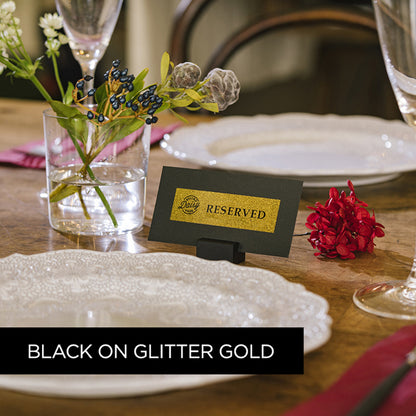 Brother TZePR851 24mm Premium Glitter Gold Laminated Tape for P-touch Label Makers