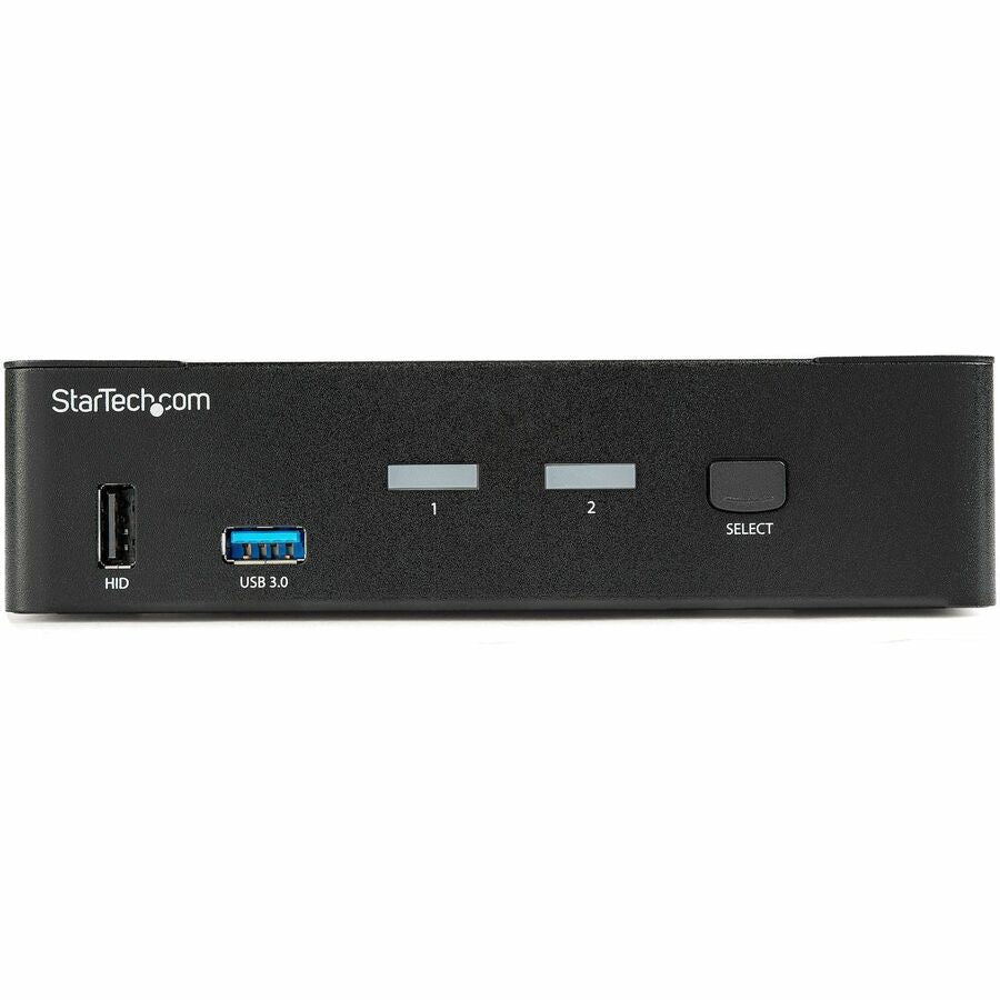 StarTech.com 2-Port DisplayPort KVM Switch - 4K 60Hz with USB 3.0 Hub and Audio Support