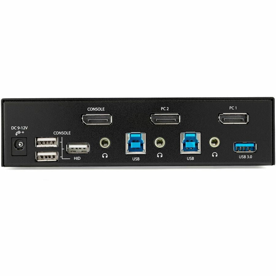 StarTech.com 2-Port DisplayPort KVM Switch - 4K 60Hz with USB 3.0 Hub and Audio Support