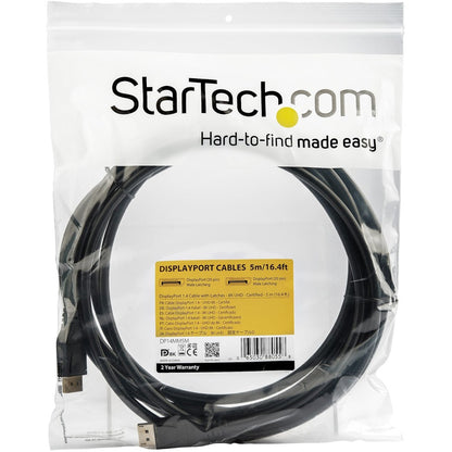 StarTech.com 5 Meter DisplayPort 1.4 Cable - VESA Certified 8K 60Hz UHD Support