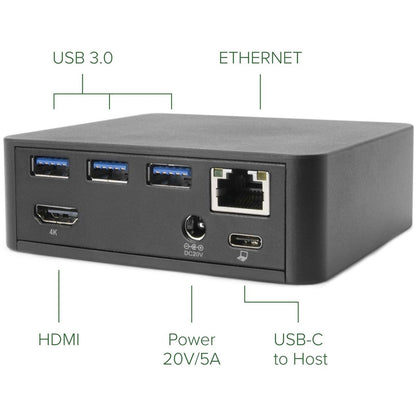 Plugable Technologies UD-CAM USB-C Docking Station with 85W Power Delivery for MacBooks and Windows Laptops