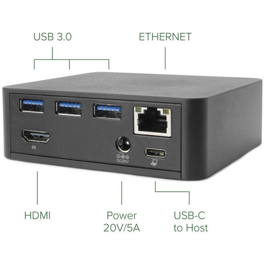 Plugable Technologies UD-CAM USB-C Docking Station with 85W Power Delivery for MacBooks and Windows Laptops