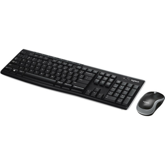 Logitech MK270 Wireless Keyboard and Mouse Combo – Full-Size, Ambidextrous, Spill-Resistant