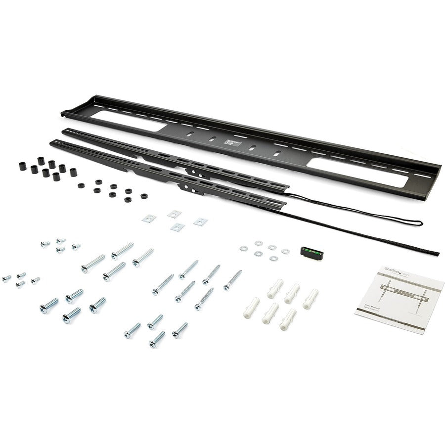 StarTech.com Heavy Duty Fixed Wall Mount for 60-100 inch Curved and Flat Screen TVs - Supports Up to 165 lbs