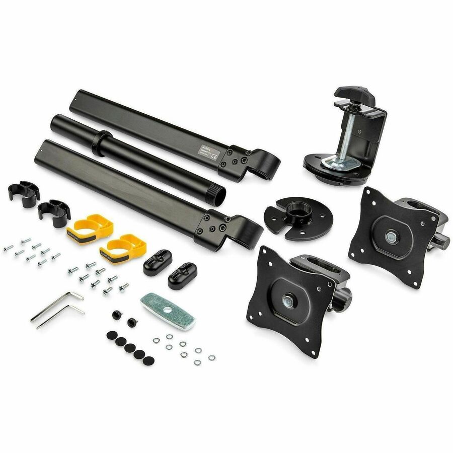 StarTech.com ARMBARDUOG Dual Monitor Desk Mount for 13 to 27-inch Displays with Adjustable Height and Flexible Mounting Options