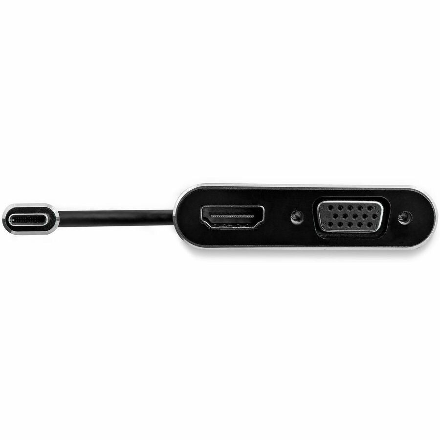 StarTech.com USB-C to VGA and HDMI Adapter - 2-in-1 4K 30Hz Multiport Display Converter in Space Gray
