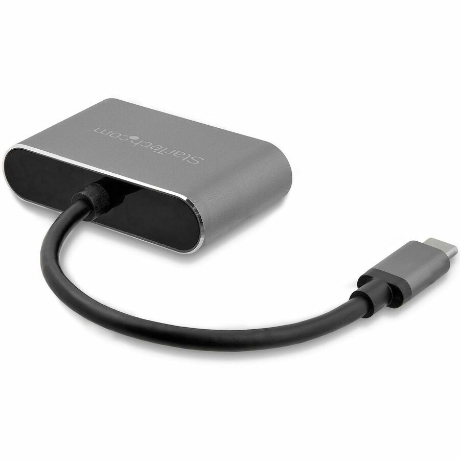 StarTech.com USB-C to VGA and HDMI Adapter - 2-in-1 4K 30Hz Multiport Display Converter in Space Gray