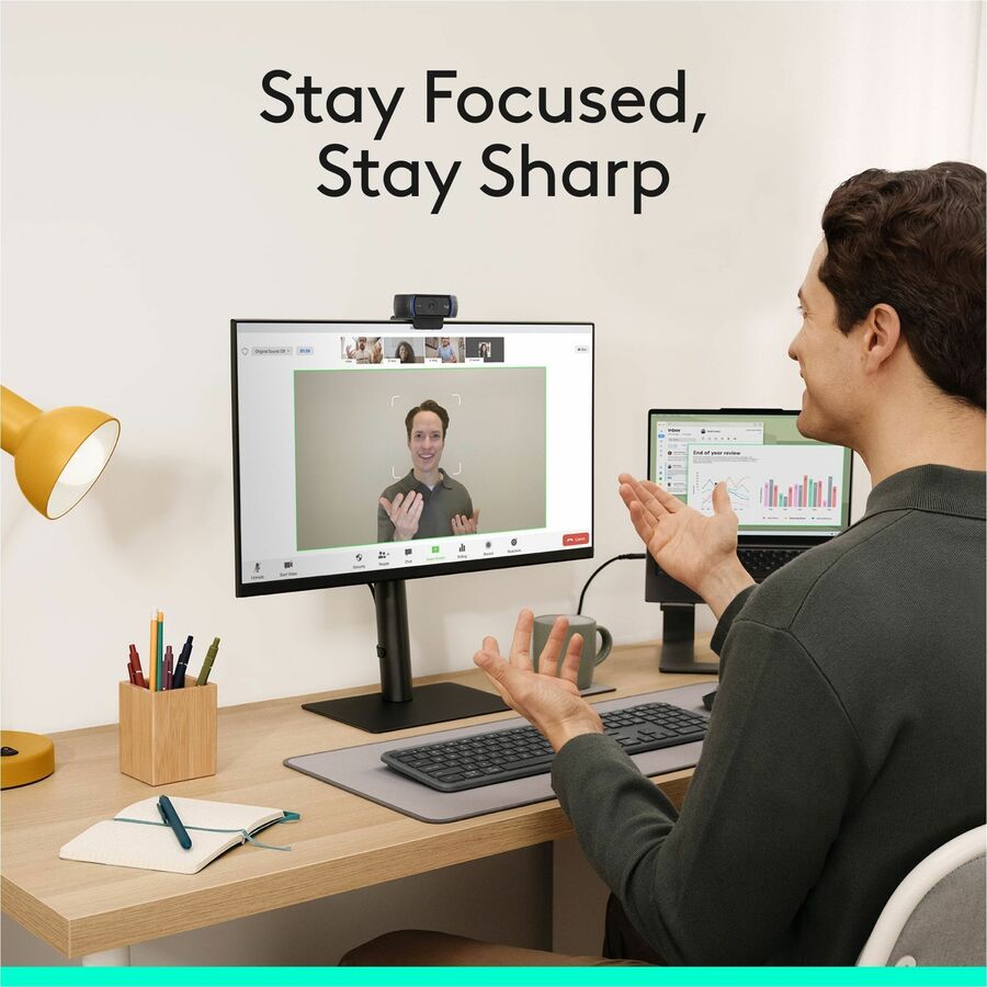 Logitech C920S Full HD Pro Webcam with Privacy Shutter and Stereo Microphone