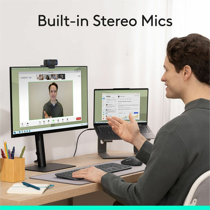 Logitech C920S Full HD Pro Webcam with Privacy Shutter and Stereo Microphone