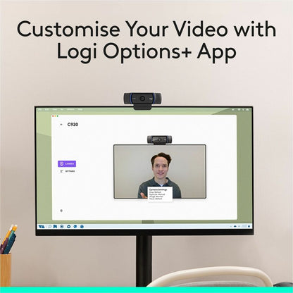 Logitech C920S Full HD Pro Webcam with Privacy Shutter and Stereo Microphone
