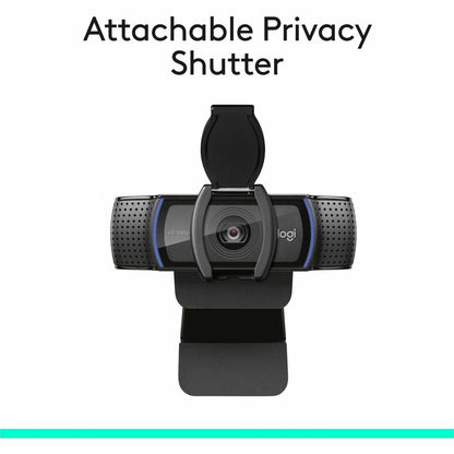 Logitech C920S Full HD Pro Webcam with Privacy Shutter and Stereo Microphone