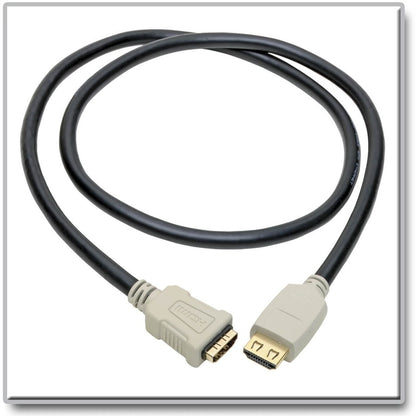 Eaton Tripp Lite Series 4K HDMI Extension Cable (M/F) - 3 ft. with Gripping Connector for Ultra HD Video and Audio