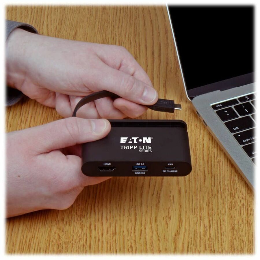 Eaton Tripp Lite Series USB-C Multiport Adapter with 4K HDMI, 3 USB Ports, and 100W Power Delivery