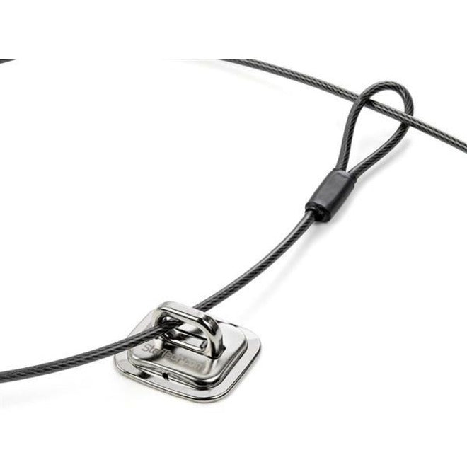 StarTech.com LTANCHOR Steel Laptop Cable Lock Anchor for Desktop and Wall Mount Security