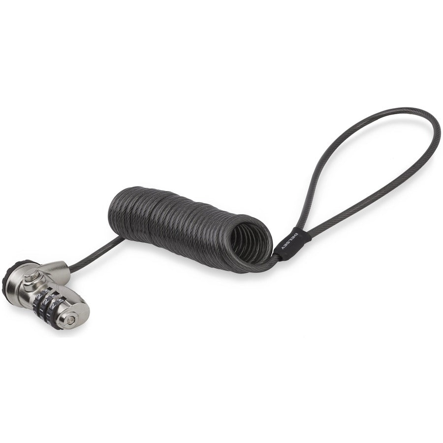 StarTech.com 6ft Laptop Cable Lock with Self-Coiling Vinyl-Coated Steel Cable and 3-Digit Combination