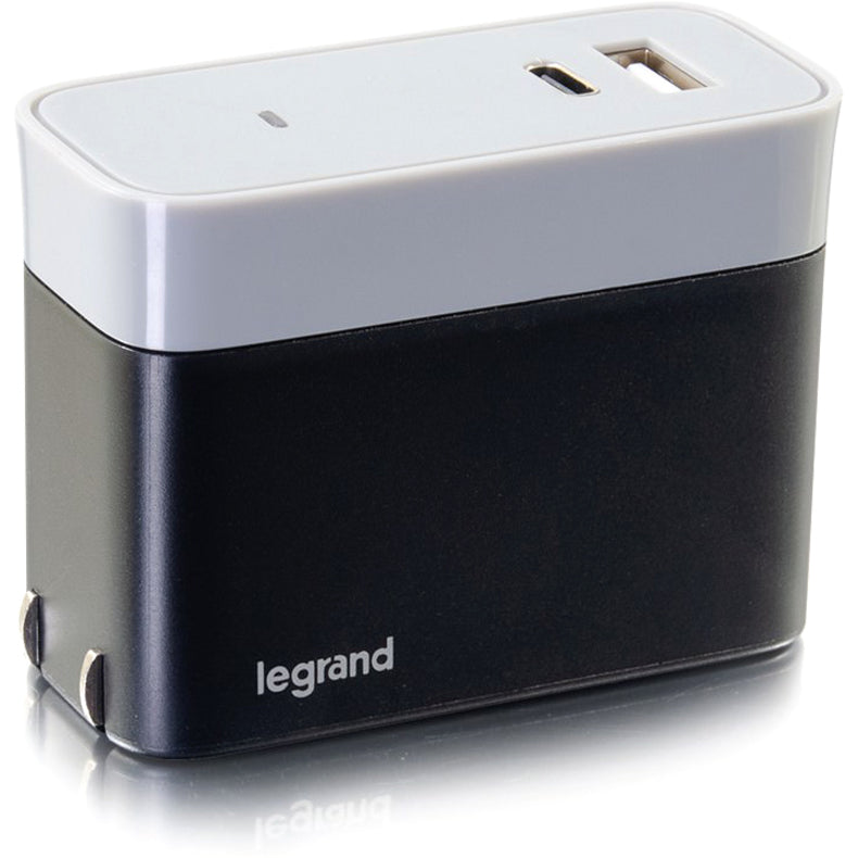Legrand Group C2G 20280 2-Port USB-C and USB-A Wall Charger for Smartphones and Tablets