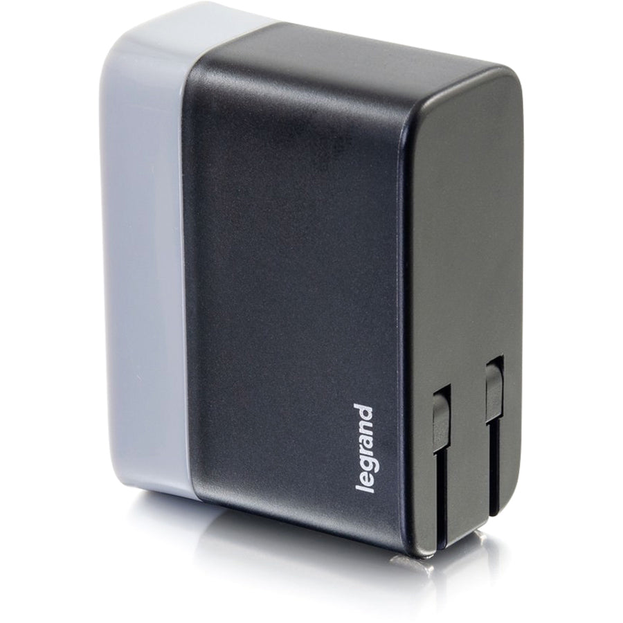 Legrand Group C2G 20280 2-Port USB-C and USB-A Wall Charger for Smartphones and Tablets