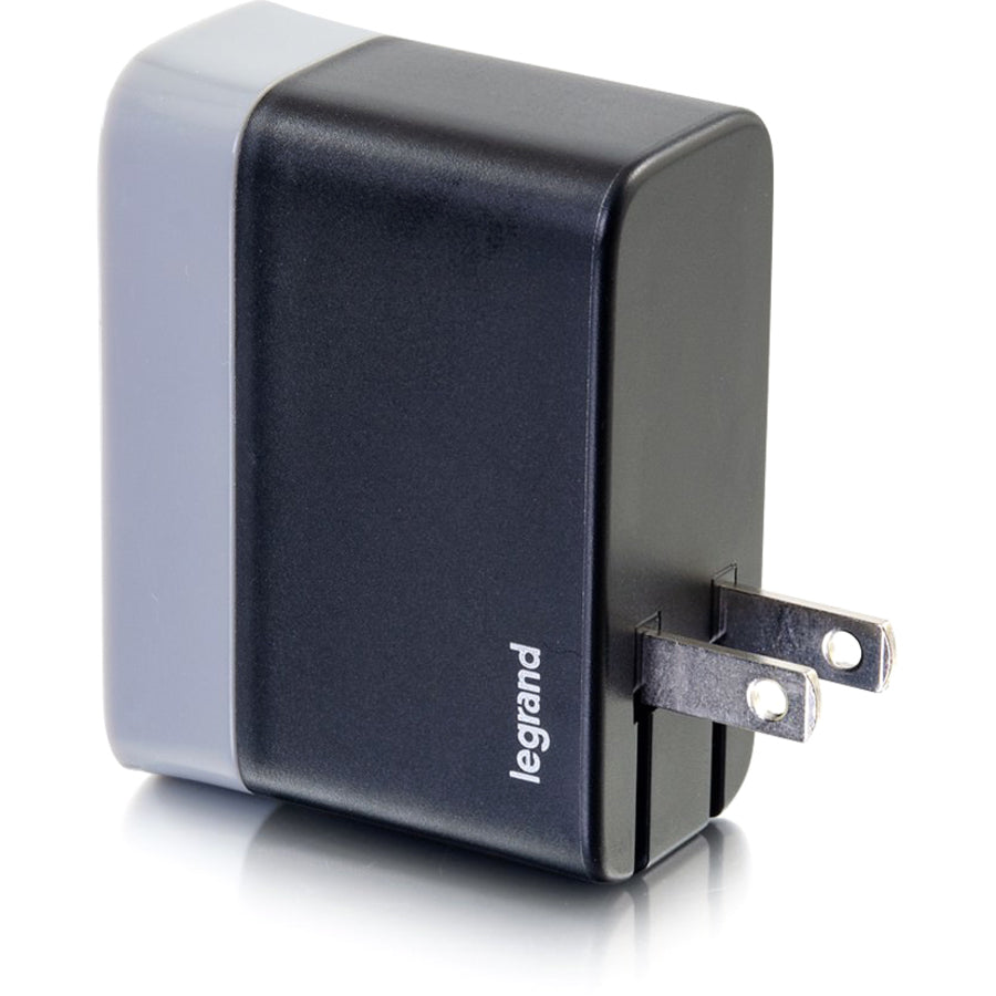 Legrand Group C2G 20280 2-Port USB-C and USB-A Wall Charger for Smartphones and Tablets