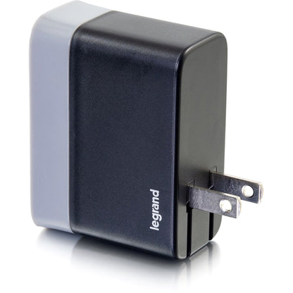 Legrand Group C2G 20280 2-Port USB-C and USB-A Wall Charger for Smartphones and Tablets