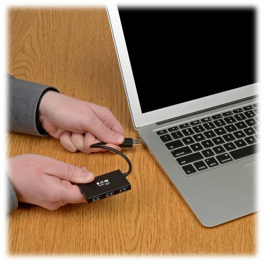 Eaton Corporation Tripp Lite U360-004-4A-AL 4-Port USB 3.0 SuperSpeed Slim Hub with Aluminum Housing