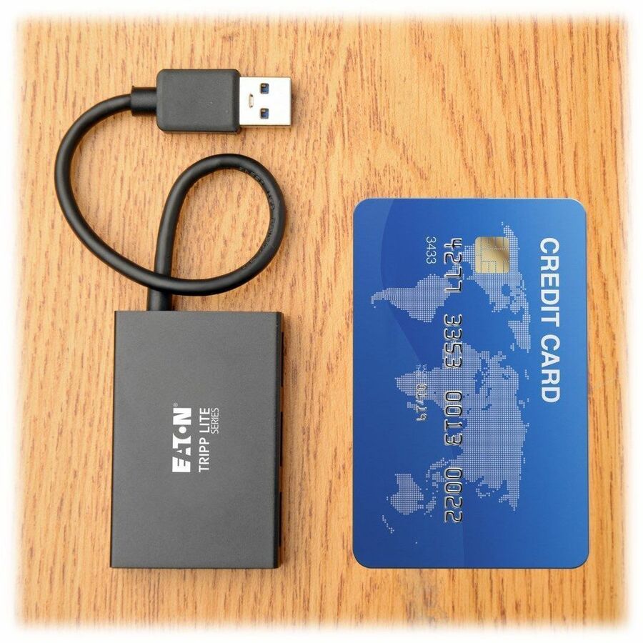 Eaton Corporation Tripp Lite U360-004-4A-AL 4-Port USB 3.0 SuperSpeed Slim Hub with Aluminum Housing