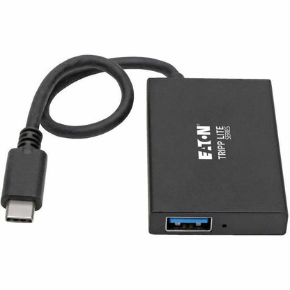 Eaton Tripp Lite Series U460-004-4A-AL USB-C Hub with 4 USB 3.1 Ports, Aluminum Housing, Black
