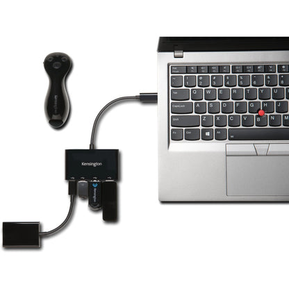 Kensington CH1000 USB-C 4-Port Hub with Dual USB-A and USB-C Ports for Mac and Windows