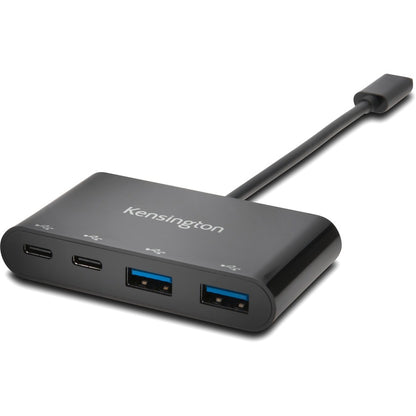 Kensington CH1000 USB-C 4-Port Hub with Dual USB-A and USB-C Ports for Mac and Windows
