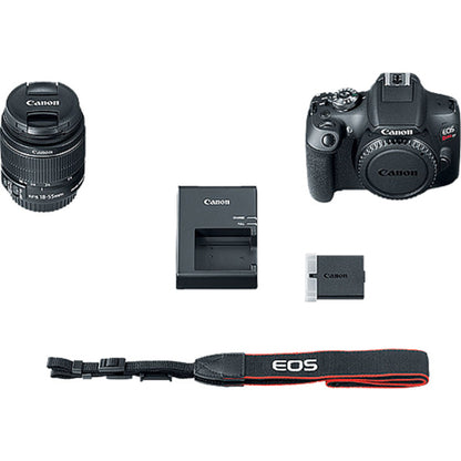 Canon EOS Rebel T7 24.1 Megapixel Digital SLR Camera with 18-55mm and 75-300mm Lenses