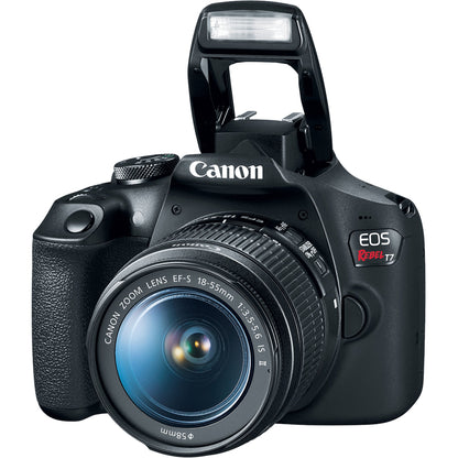 Canon EOS Rebel T7 24.1 Megapixel Digital SLR Camera with 18-55mm and 75-300mm Lenses