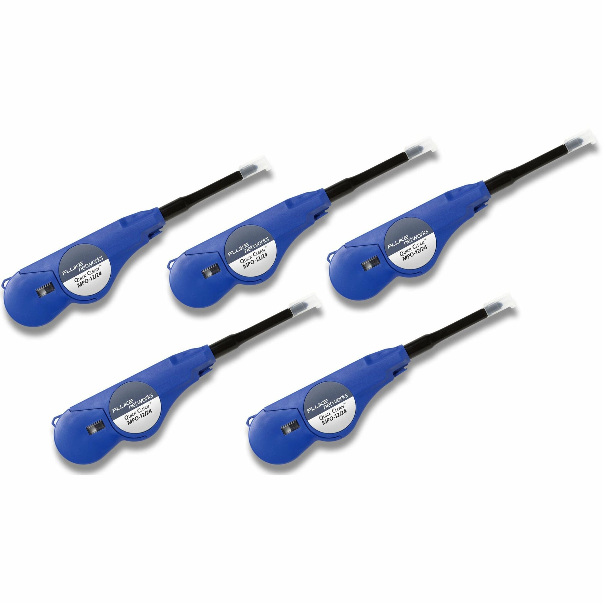 Fluke Networks QuickClean MPO Fiber Optic Cleaner Pack of 5 for 12/24 Fiber Optic Cables
