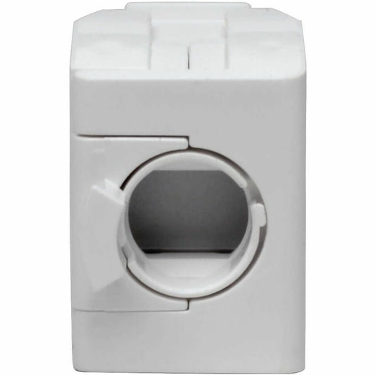 Eaton Tripp Lite Series N238-001-GY-TF Keystone Jack for Cat6, Cat5e, and Cat6a Networks, White