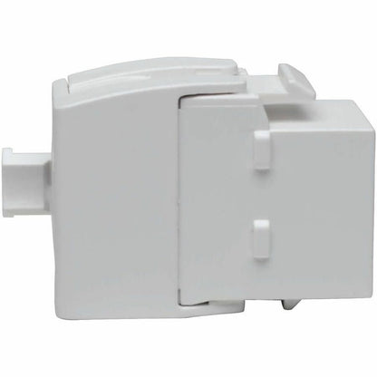 Eaton Tripp Lite Series N238-001-GY-TF Keystone Jack for Cat6, Cat5e, and Cat6a Networks, White