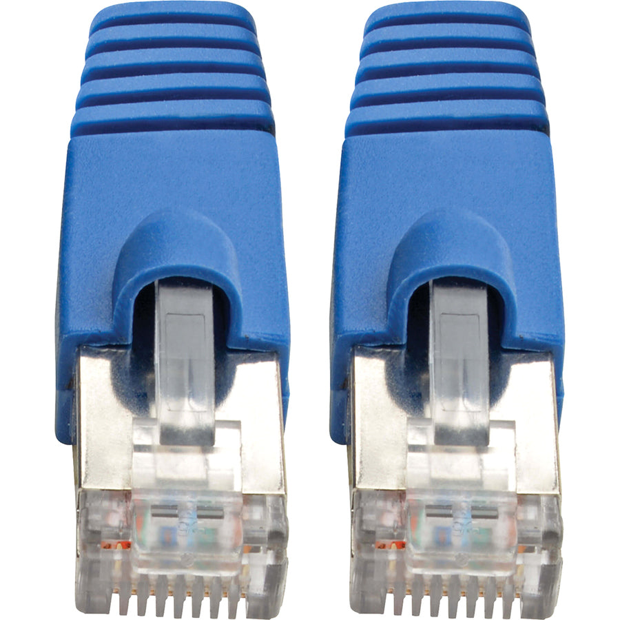 Eaton Tripp Lite Series Cat6a 10G Snagless Shielded STP Ethernet Cable (RJ45 M/M), Blue, 30 ft