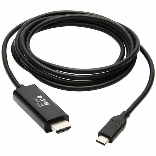 Eaton Tripp Lite Series USB-C to HDMI Adapter Cable (U444-006-H4K6BE), 6 ft., 4K 60Hz, Thunderbolt 3 Compatible, Black