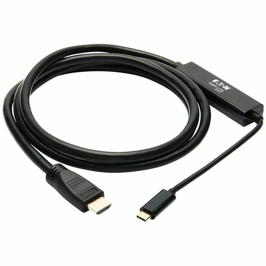Eaton Tripp Lite Series USB-C to HDMI Adapter (U444-006-H4K6BM) – 6 ft. 4K HDMI Cable with Reversible USB-C Connector