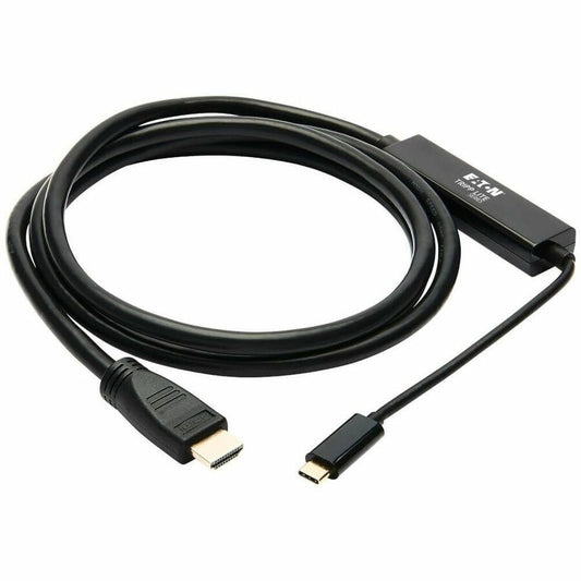Eaton Tripp Lite Series USB-C to HDMI Adapter (U444-006-H4K6BM) – 6 ft. 4K HDMI Cable with Reversible USB-C Connector