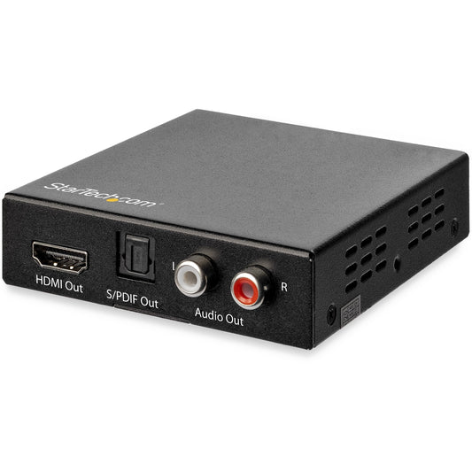 StarTech.com HDMI Audio Extractor HD202A - 4K 60Hz Support with HDR and Toslink Optical Audio