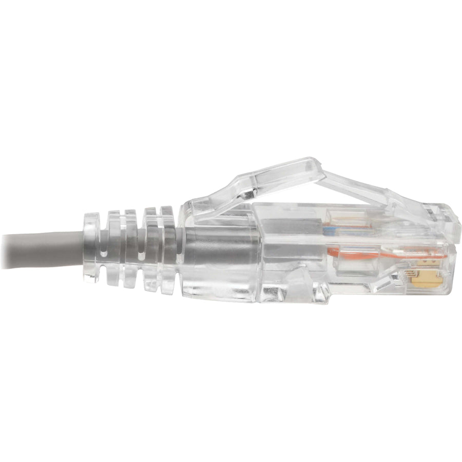Eaton Tripp Lite Series Cat6 UTP Patch Cable (N201-S8N-GY) – 8-inch Gray Gigabit Ethernet Snagless Cable