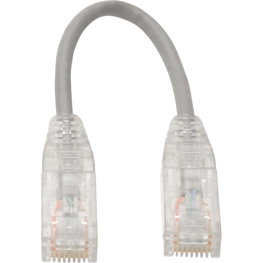 Eaton Tripp Lite Series Cat6 UTP Patch Cable (N201-S8N-GY) – 8-inch Gray Gigabit Ethernet Snagless Cable