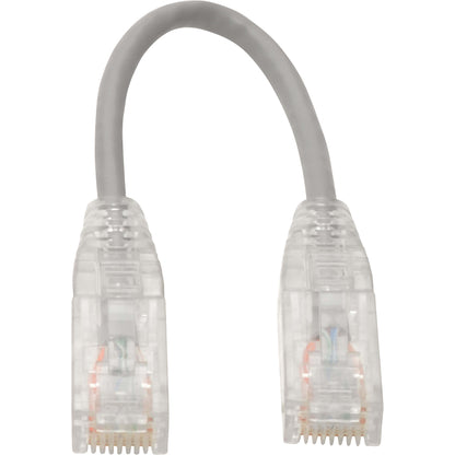 Eaton Tripp Lite Series Cat6 UTP Patch Cable (N201-S8N-GY) – 8-inch Gray Gigabit Ethernet Snagless Cable
