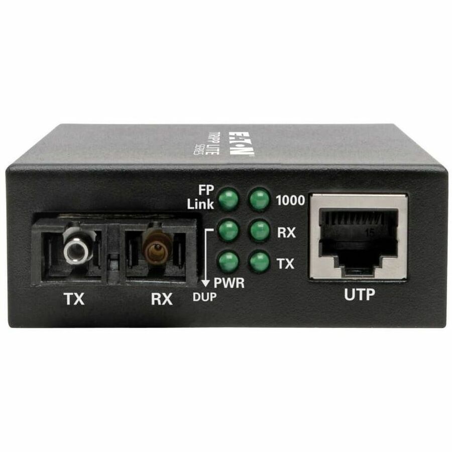 Eaton Tripp Lite Series N785-INT-SC-SM Gigabit Fiber Optic Media Converter with SC Connectors