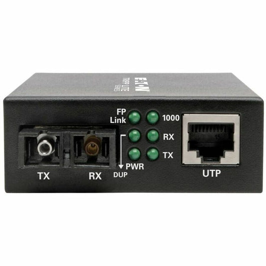 Eaton Tripp Lite Series N785-INT-SC-SM Gigabit Fiber Optic Media Converter with SC Connectors