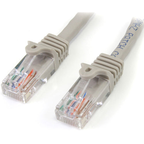 StarTech.com 100 ft Gray Cat5e UTP Patch Cable with Snagless RJ45 Connectors and PoE Support