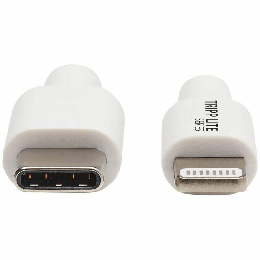 Eaton Tripp Lite Series USB-C to Lightning Cable (M/M), 3 ft., White - MFi Certified for Apple Devices