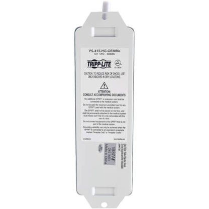 Eaton Tripp Lite Series PS-415-HG-OEMRA Medical-Grade Power Strip with 4 Outlets and 15 ft. Cord